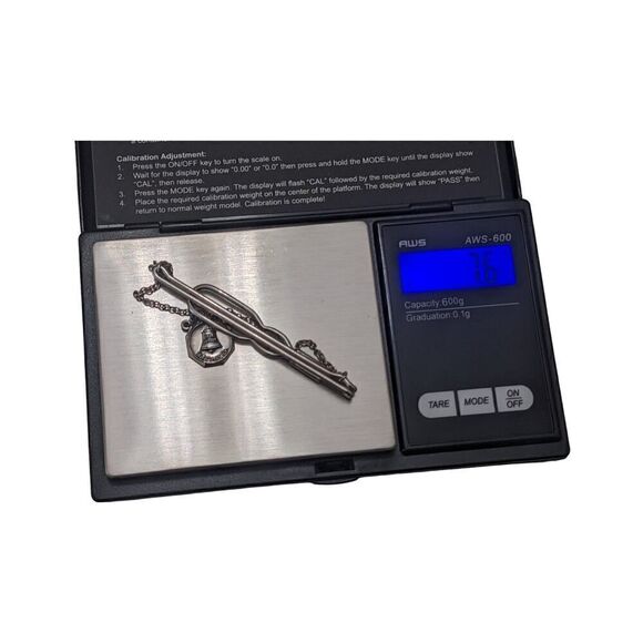 Vintage Sterling Silver Bell Telephone System Pennsylvania‎ Employee Tie Bar - Picture 6 of 6